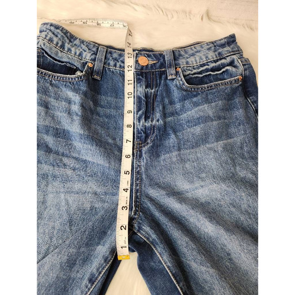 YMI‎ Womens Dream Cropped Skinny Jeans Blue Distressed High Rise 11/30 - Picture 4 of 7